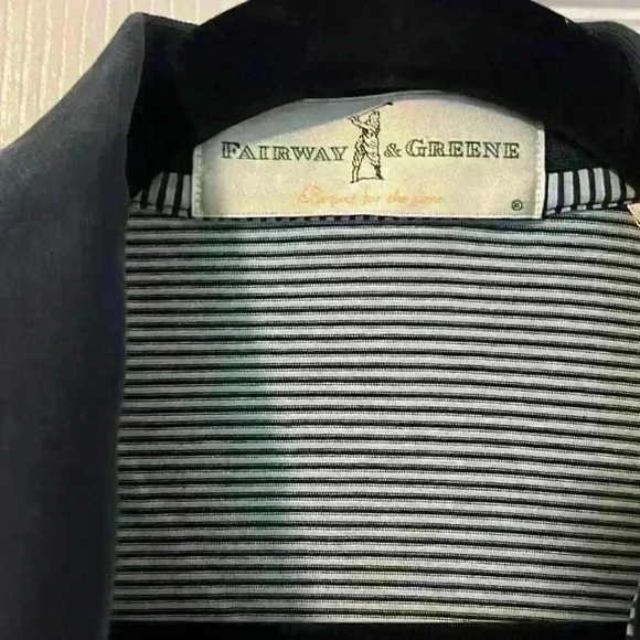 Men’s polo blue stripes size large - Picture 3 of 5